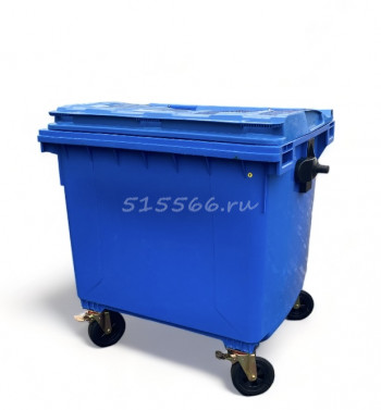 Бак для мусора (пластик., 1100л) голубой в Калининграде