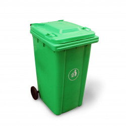 Бак для мусора (пластик., 240л) зеленый в Калининграде