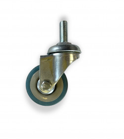 Колесо бытовое поворотное с болтом М10 D50 специальная резина в Калининграде