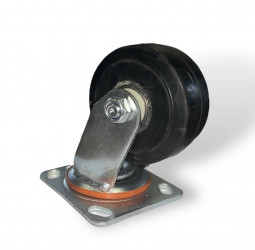 Колесо большегрузное поворотное D100 резиновое в Калининграде