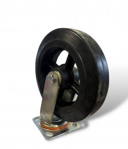 Колесо большегрузное поворотное D200 резиновое в Калининграде